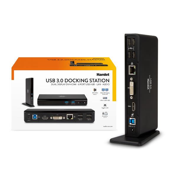 Hamlet HDOCKS300 Dual Display DVI+HDMI - 6 Port …
