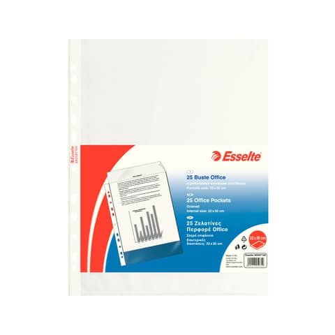 Esselte Office - Busta trasparente - trasparente, liscio …