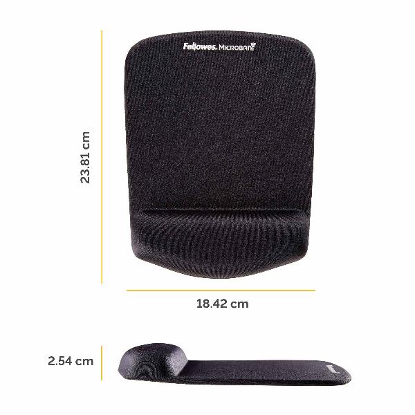 FELLOWES MOUSEPAD C POGGIAPOL PLUSHTOUCH NER