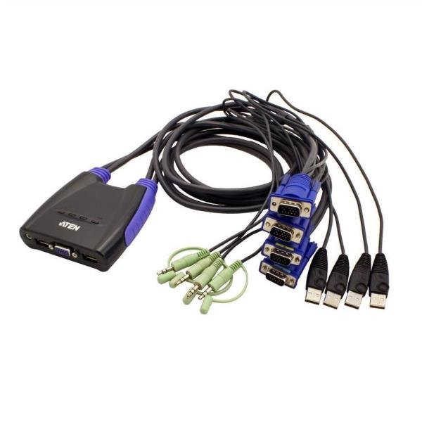 ATEN Petite CS64US - Switch KVM / audio …