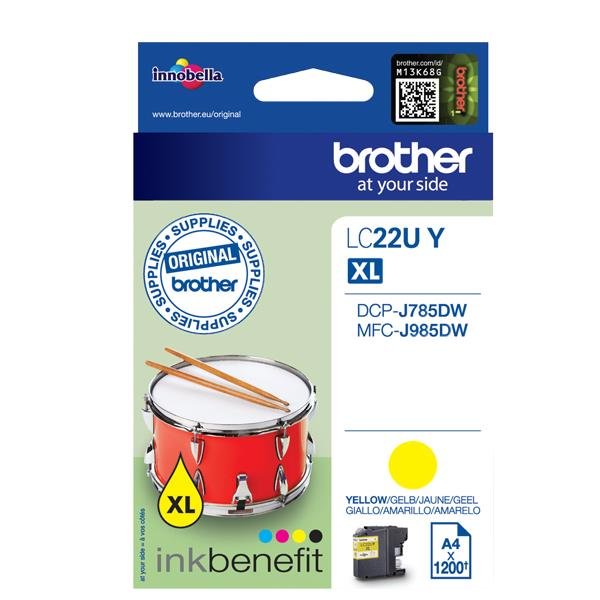Brother LC22UY - XL - giallo - originale …
