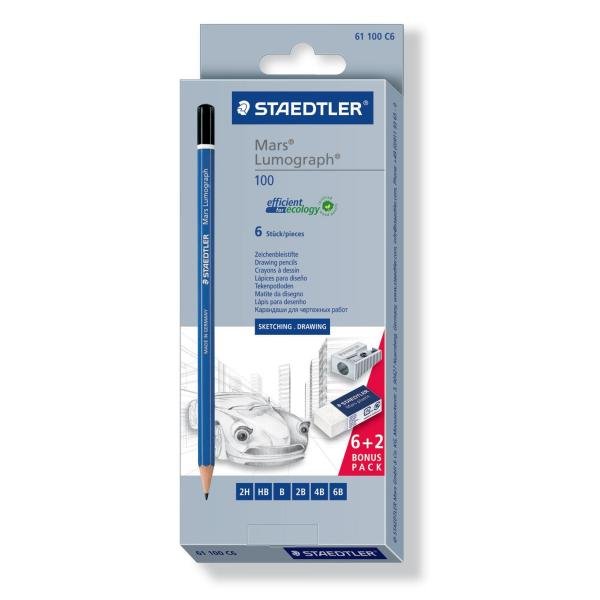 STAEDTLER Mars Lumograph - Matita - 2B, 2H, …
