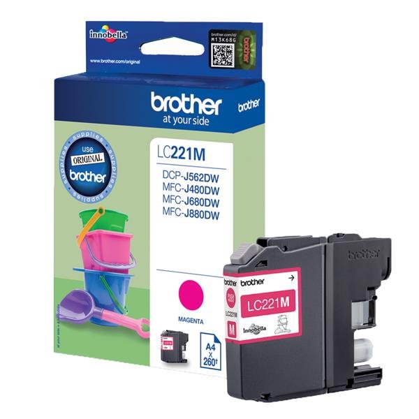 Brother LC221M - Magenta - originale - cartuccia …