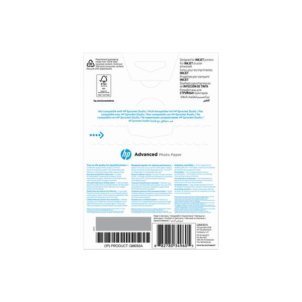 HP Advanced Glossy Photo Paper - Lucido - …