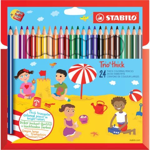 STABILO Trio long - Pastello colorato - colori …