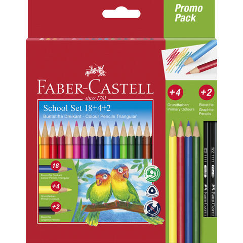 Faber-Castell Promo Pack - Set di matite colorate …