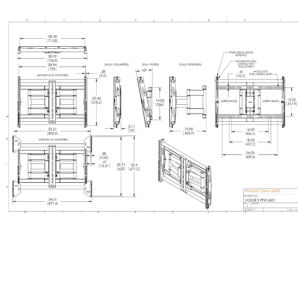 Vogel's PFW 6851 - Kit montaggio (montaggio a …