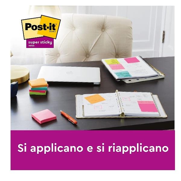 Blocco foglietti Post-it Super Sticky - 654-S - …