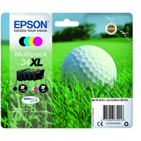 Epson 34XL - Confezione da 4 - XL …
