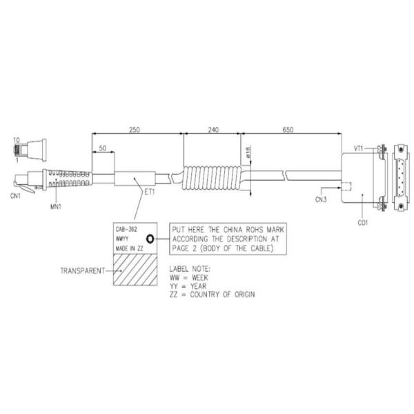 Datalogic - Cavo seriale - DB-9 (F) - …