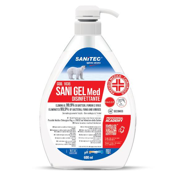 SANITEC SANI GEL MED IGIENIZZANTE MANI DA 600ML …