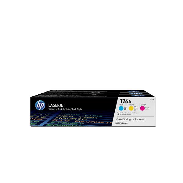 HP 126A - Confezione da 3 - giallo, …