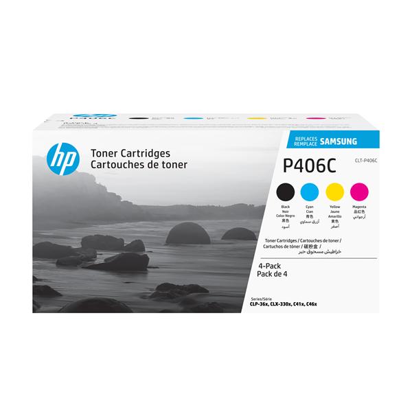 SAMSUNG CLT-P406C MULTIPACK TONER NERO + CIANO + …