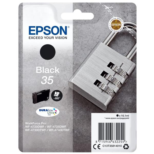 Epson 35 - 16.1 ml - nero - originale - blister - cartuccia d'inchiostro - per WorkForce Pro WF-4720, WF-4720DWF, WF-4725DWF, WF-4730, WF-4730DTWF, WF-4740, WF-4740DTWF