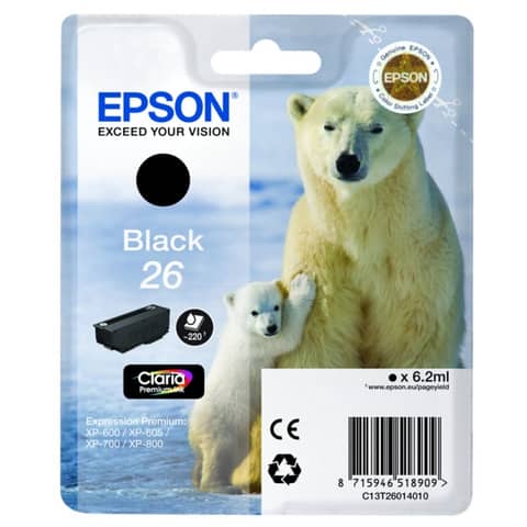 Epson 26 - 6.2 ml - nero - …
