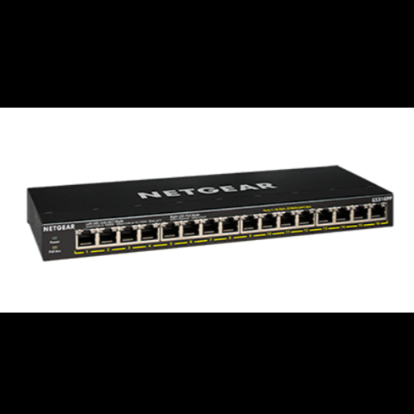 NETGEAR GS316PP - Switch - unmanaged - 16 …