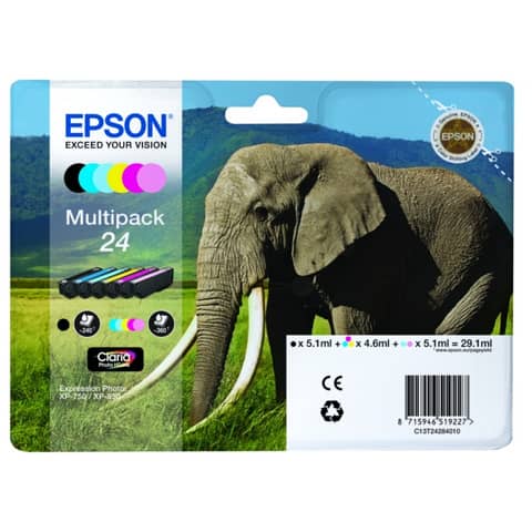 Epson 24 Multipack - Confezione da 6 - …