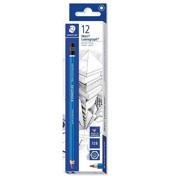 STAEDTLER Mars Lumograph 100 - Matita - 12B …
