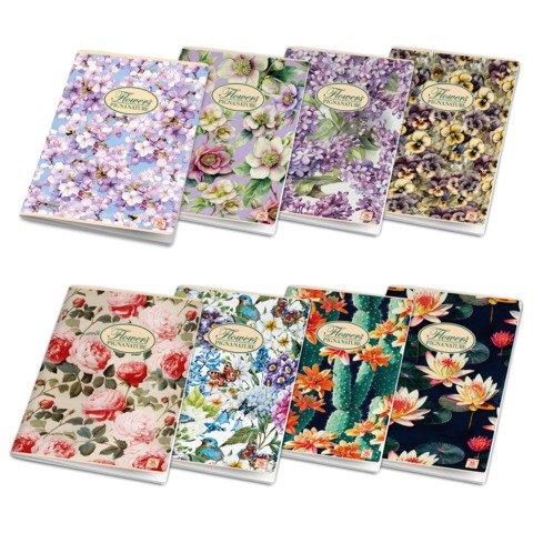 Pigna Nature Flowers - Quaderno - graffettato - …