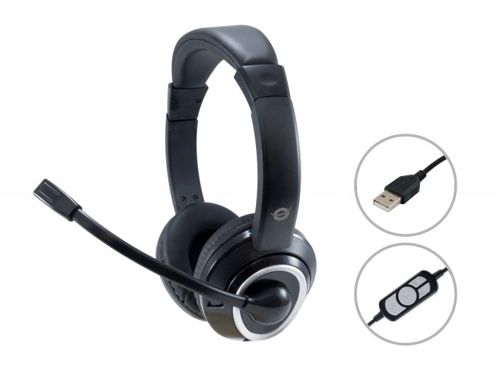 Conceptronic Polona POLONA01B - Cuffie con microfono - …