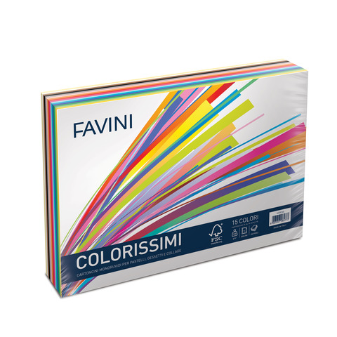 Favini Colorissimi Bristol T4 - Cartoncino - 250 …
