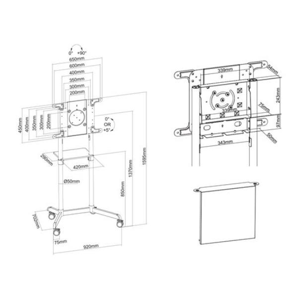 Neomounts by Newstar NS-M1250 - Carrello - per …