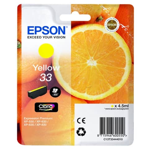 Epson 33 - 4.5 ml - giallo - …
