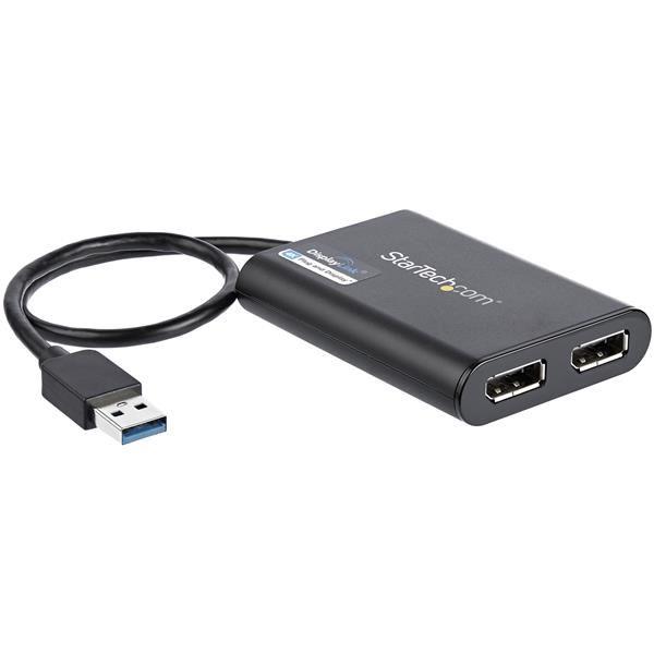 StarTech.com USB 3.0 to Dual DisplayPort Adapter 4K …