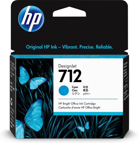 HP 712 CARTUCCIA CIANO INK 29 ML