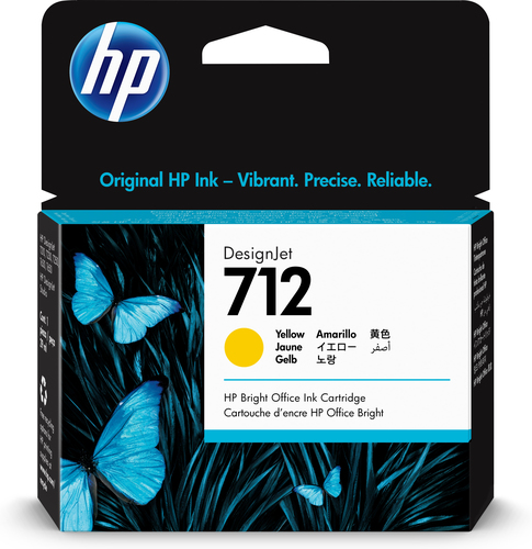 HP 712 CARTUCCIA GIALLO INK 29 ML
