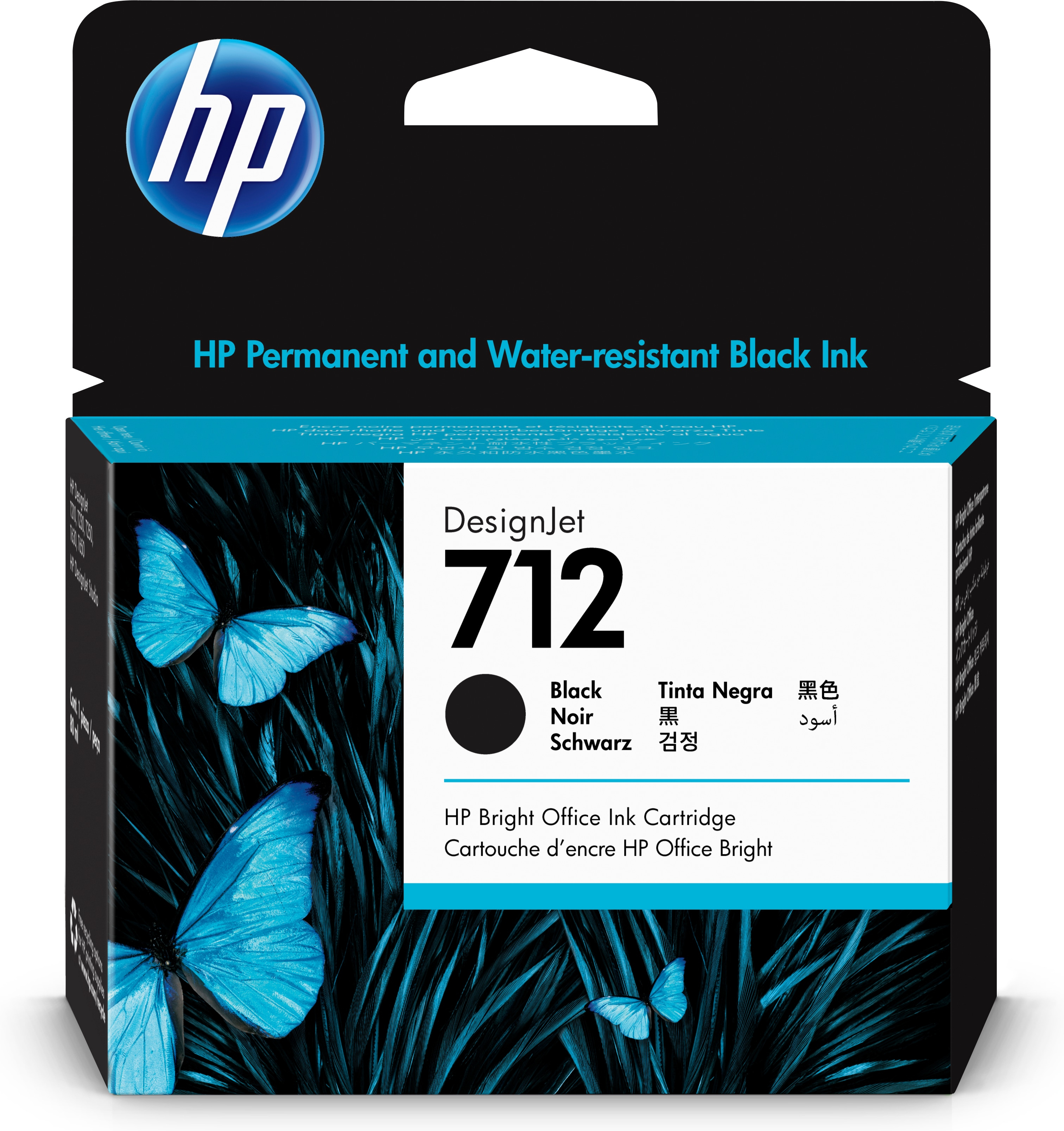 HP 712 CARTUCCIA NERO INK ALTA CAPACITA' 80 …
