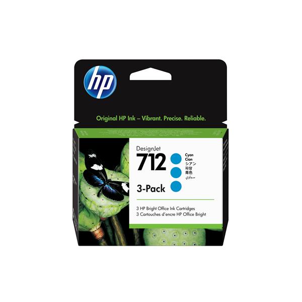 HP 712 CARTUCCIA INK-JET CONFEZIONE DA 3 CIANO …