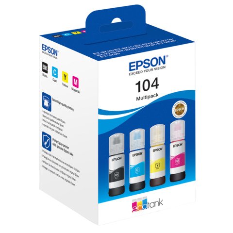 Epson EcoTank 104 - Confezione da 4 - …