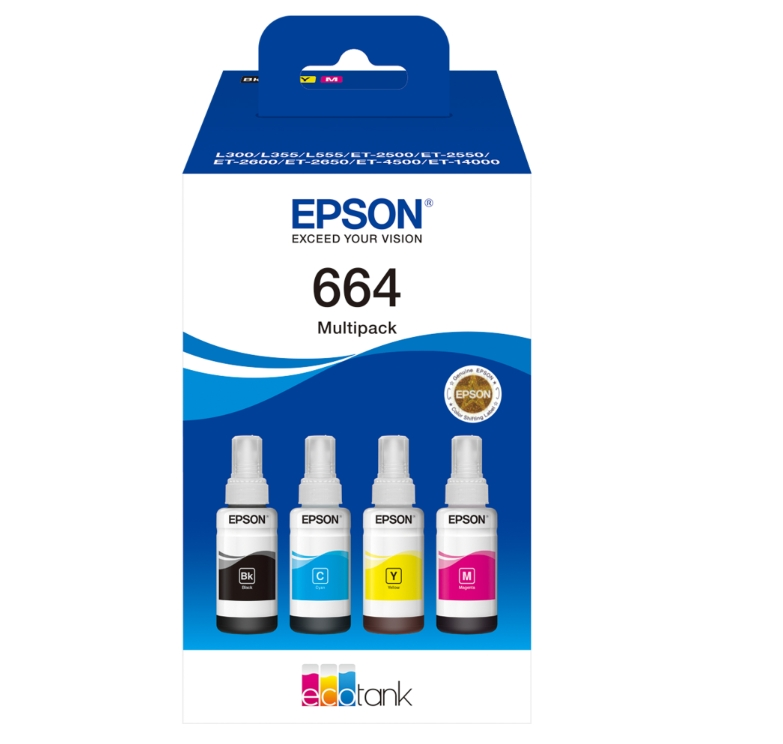 Epson EcoTank 664 - Confezione da 4 - …