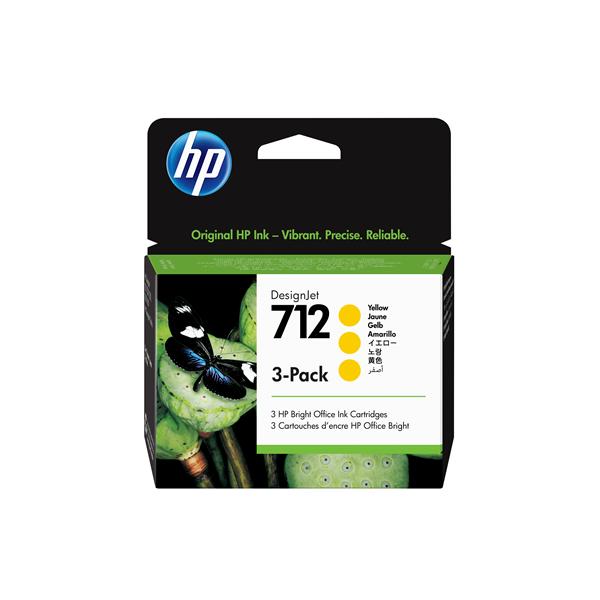 HP 712 CARTUCCIA INK-JET CONFEZIONE DA 3 GIALLO …