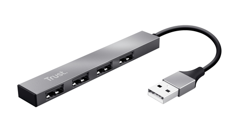 Trust Halyx Aluminium 4-Port Mini USB Hub - …