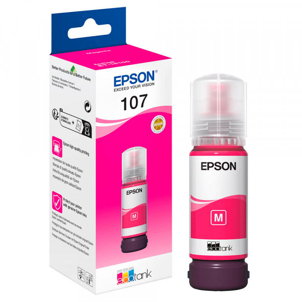 Epson - Cartuccia EcoTank 107 - Magenta - …