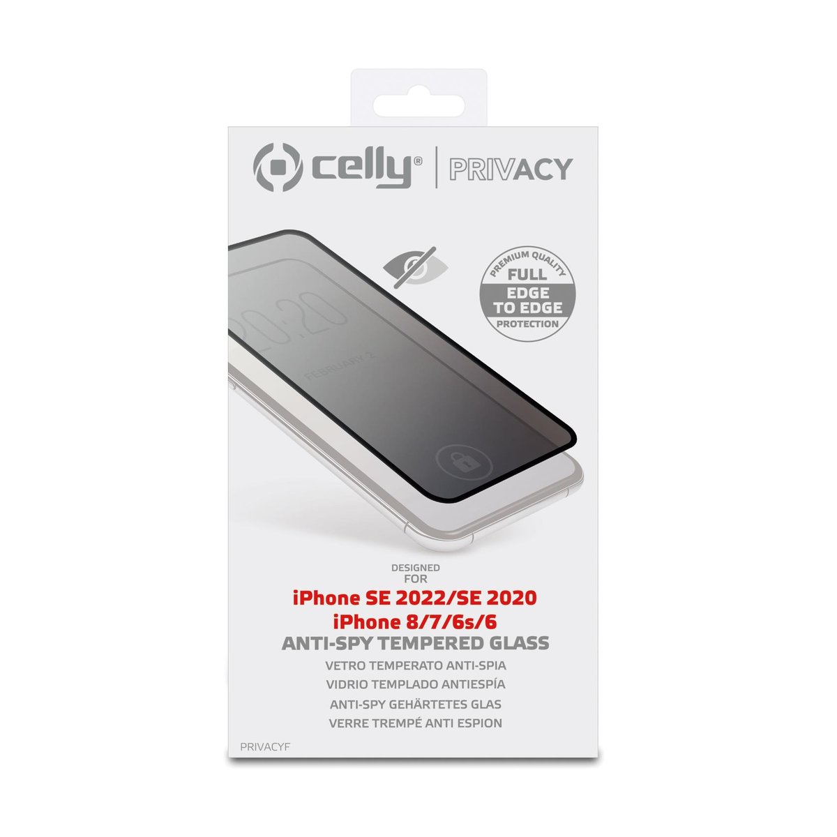 Celly Privacy Full Glass - Protezione per schermo …