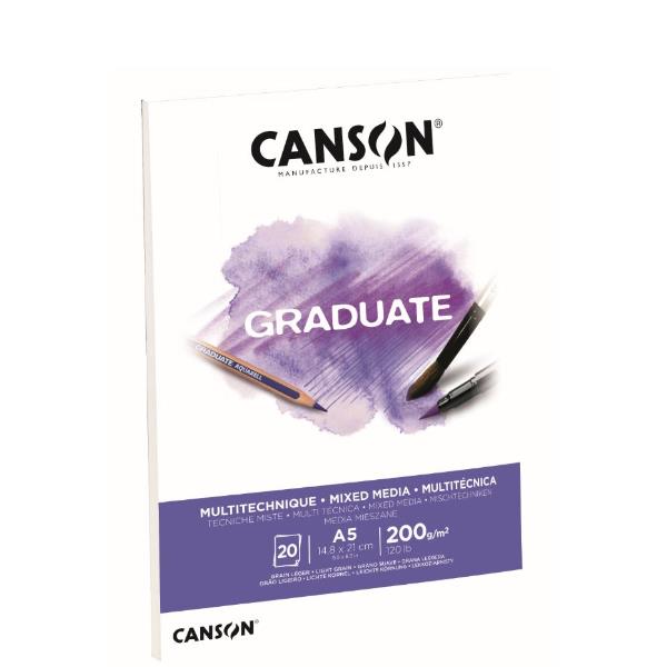 CANSON Graduate Mixed Media - Blocco - A5 …