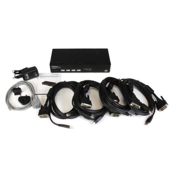 StarTech.com Switch Commutatore KVM USB DVI a 4 …