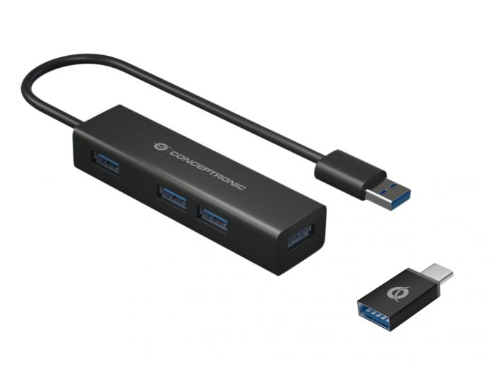 Conceptronic HUBBIES06B - Hub - 4 x SuperSpeed …