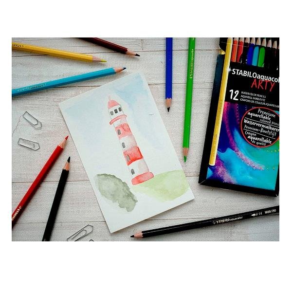 STABILO aquacolor ARTY - Matita acquerellabile - colori …