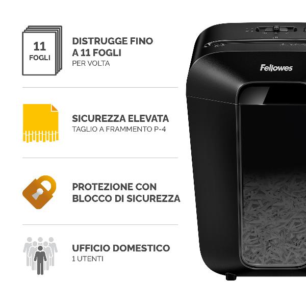 Fellowes Powershred LX70 - Distruggidocumenti - piccole parti …