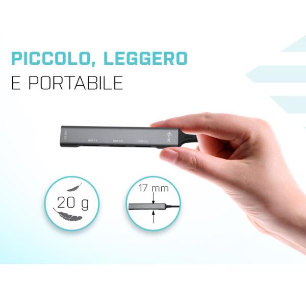 i-Tec USB 3.0 Metal HUB - Hub - …