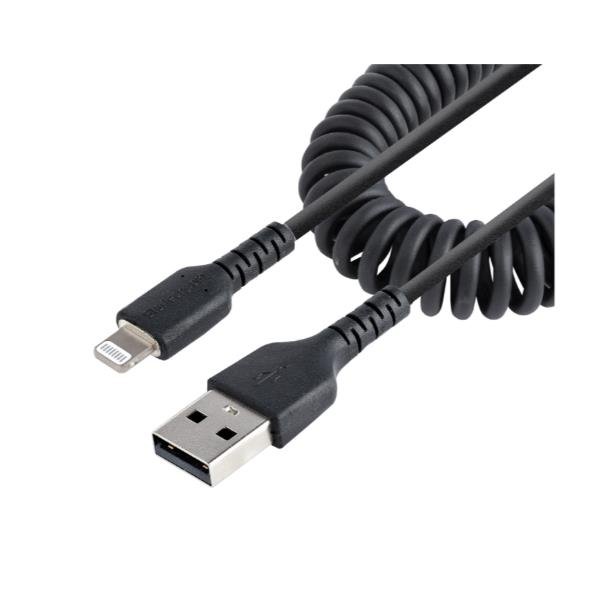 StarTech.com Cavo Lightning a USB-A Spiralato da 1m …