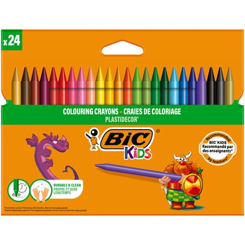 Pastelli colorati Plastidecor - plastica - colori assortiti …