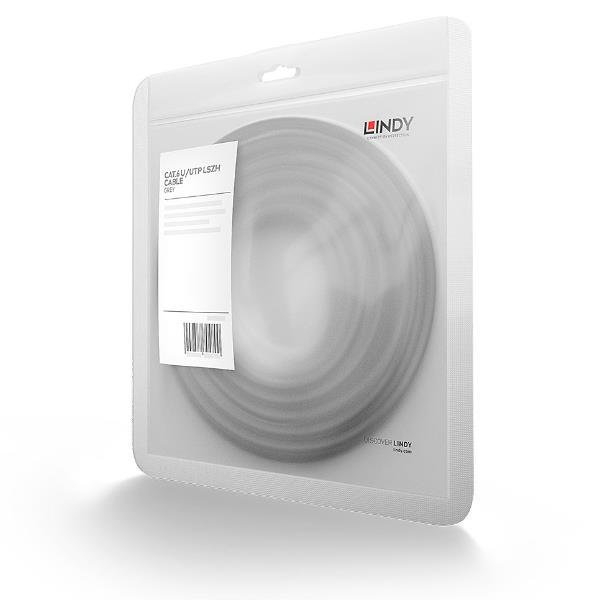 LINDY CAVO DI RETE CAT.6 UTP GRIGIO 3M
