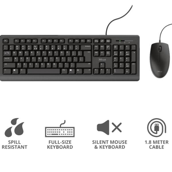 Trust TKM-250 - Set mouse e tastiera - …