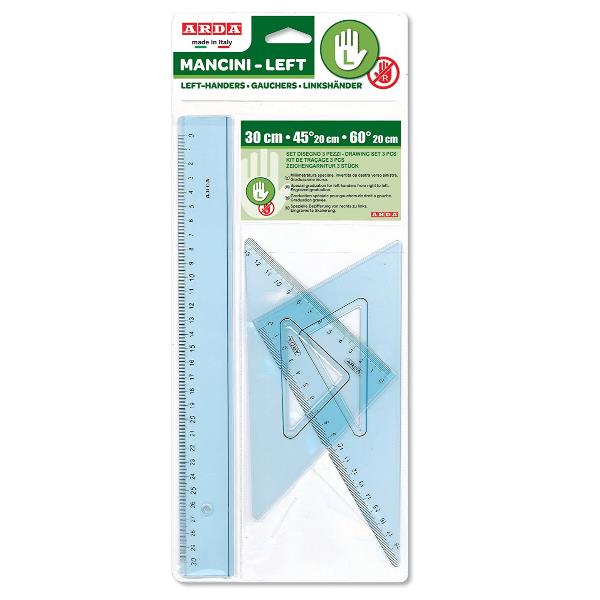 ARDA - Set di righelli - 3 pezzi