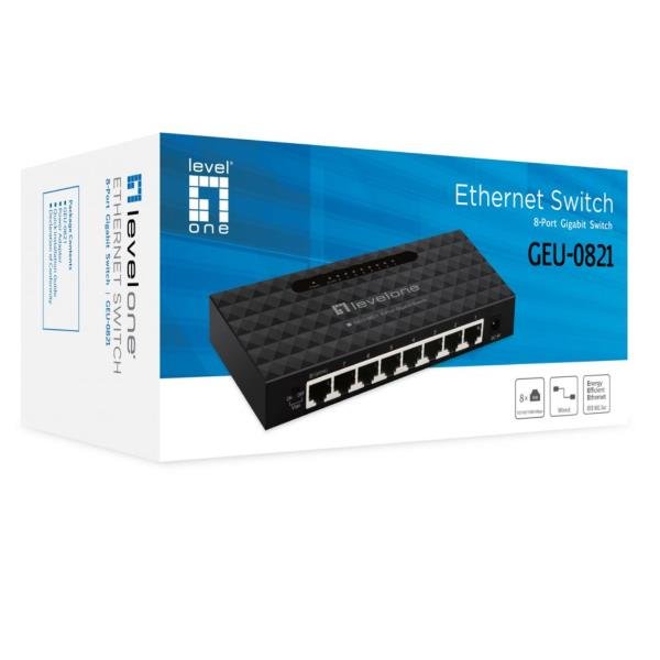 LevelOne GEU-0821 - Switch - 8 x 10/100/1000 …